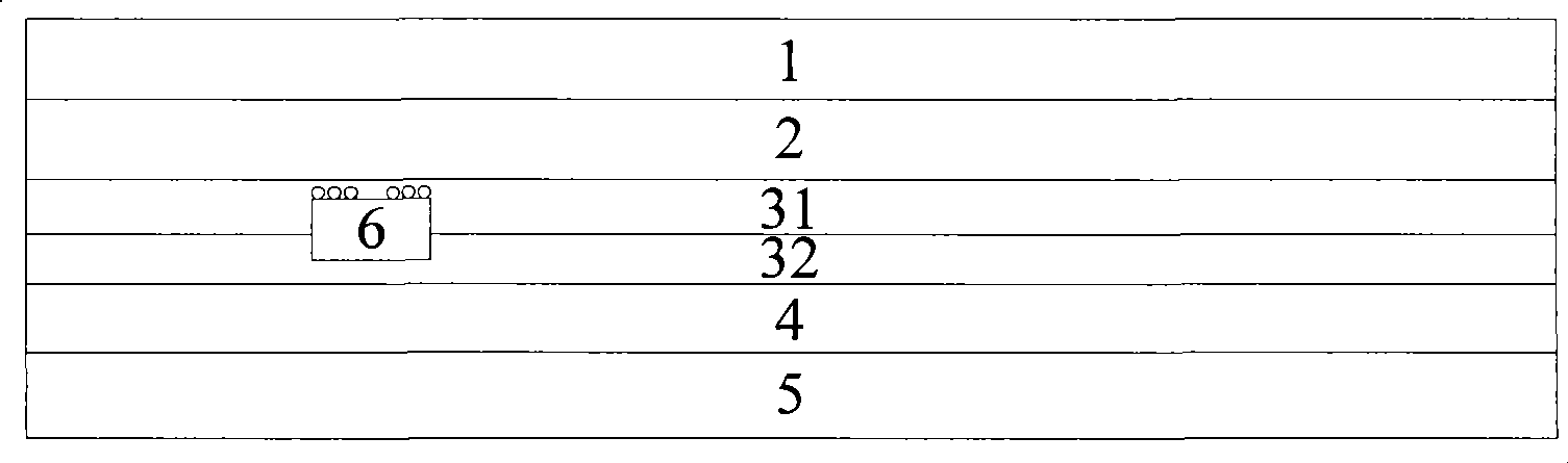 Non-contact type embedded body of electronic credential and method for producing the same