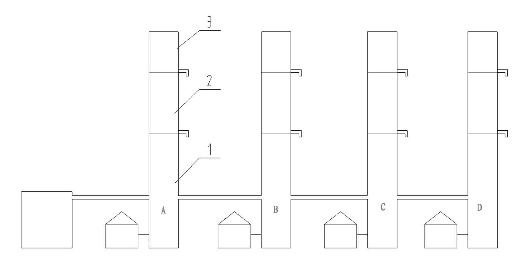 Washing oil continuous processing method