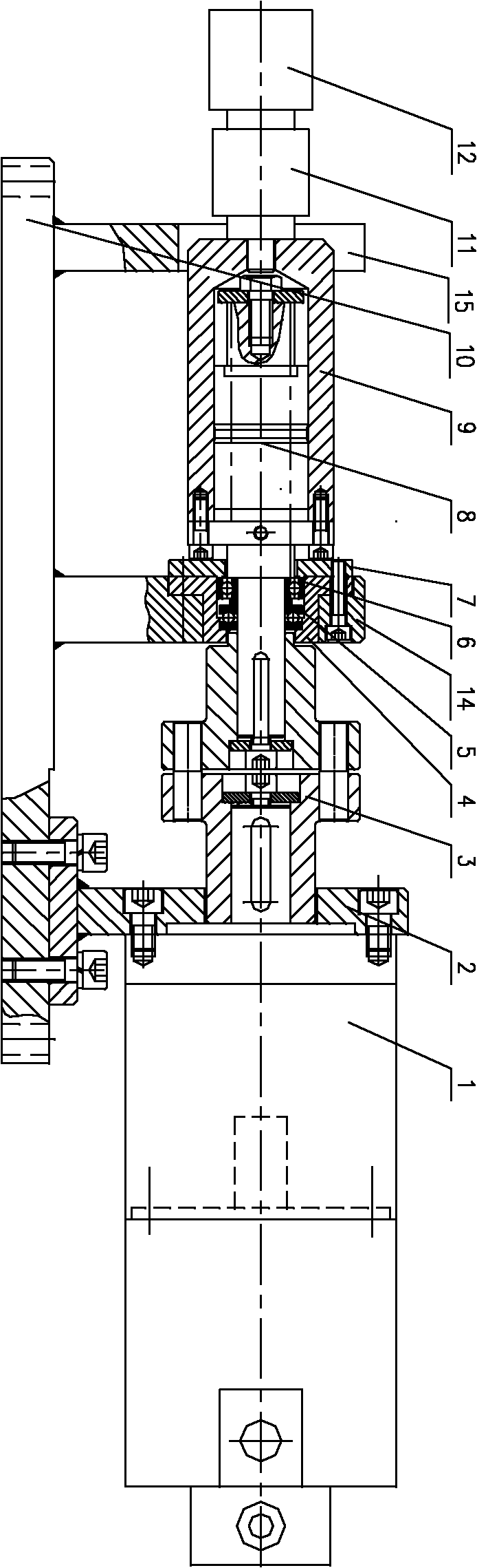 Electric servo control push rod