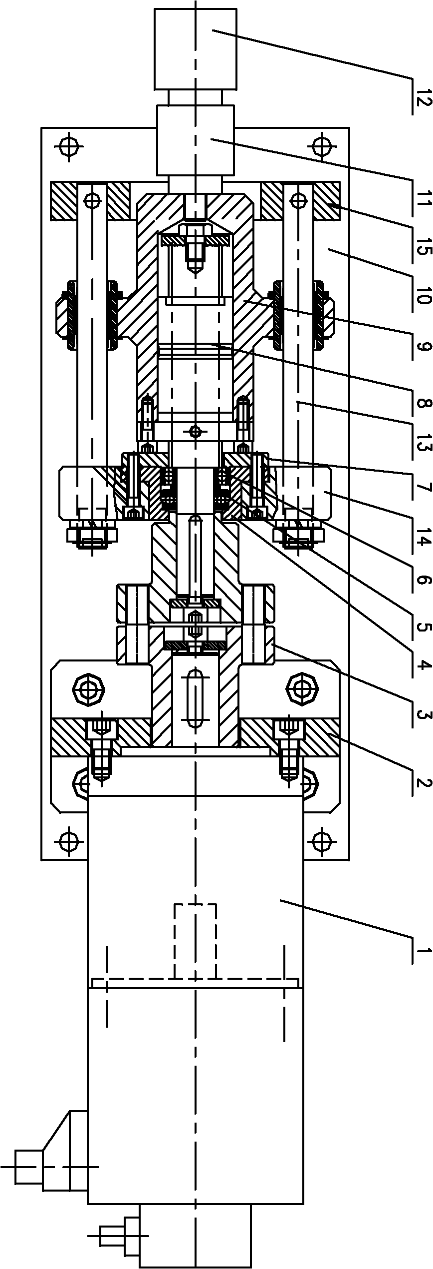 Electric servo control push rod