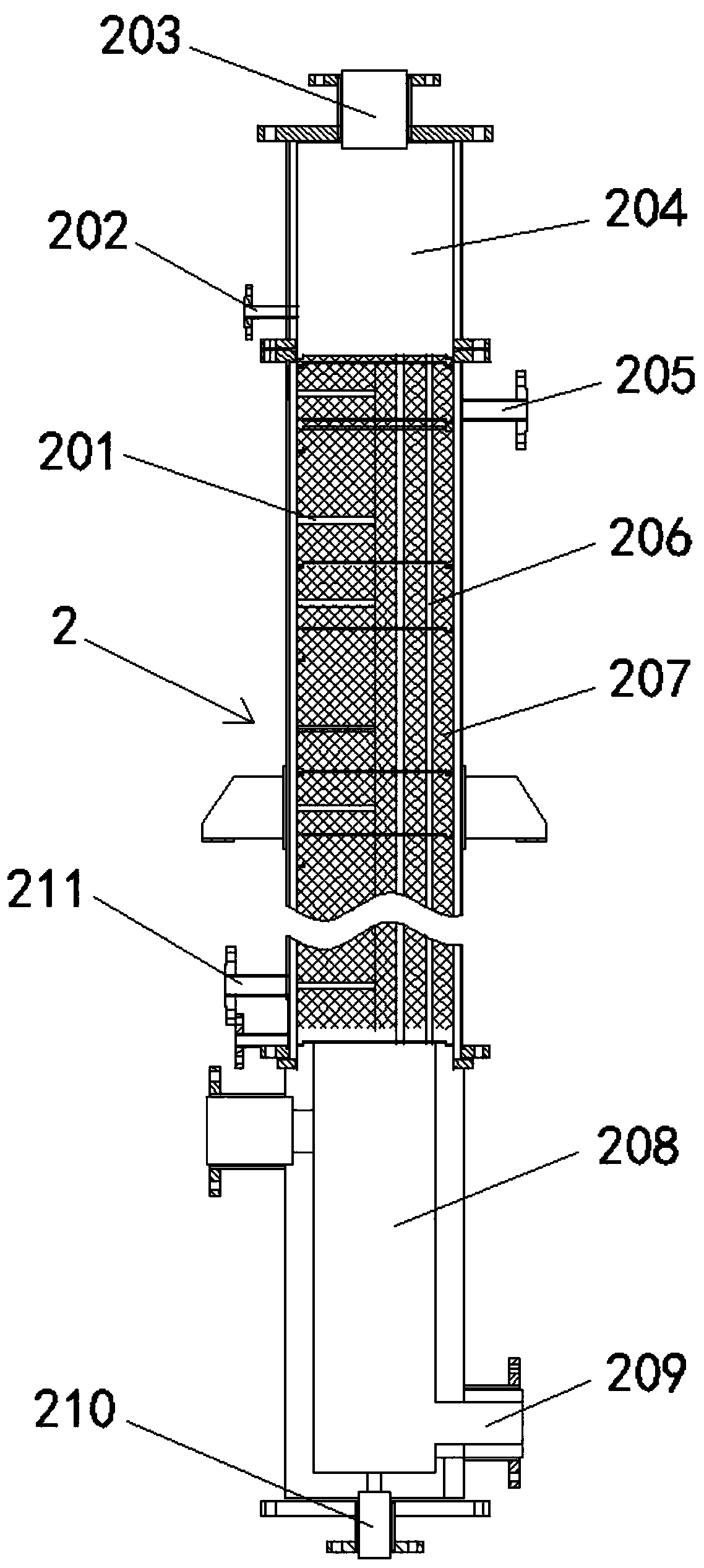 Device and process for continuously producing dichloropinacolin through differential circulation