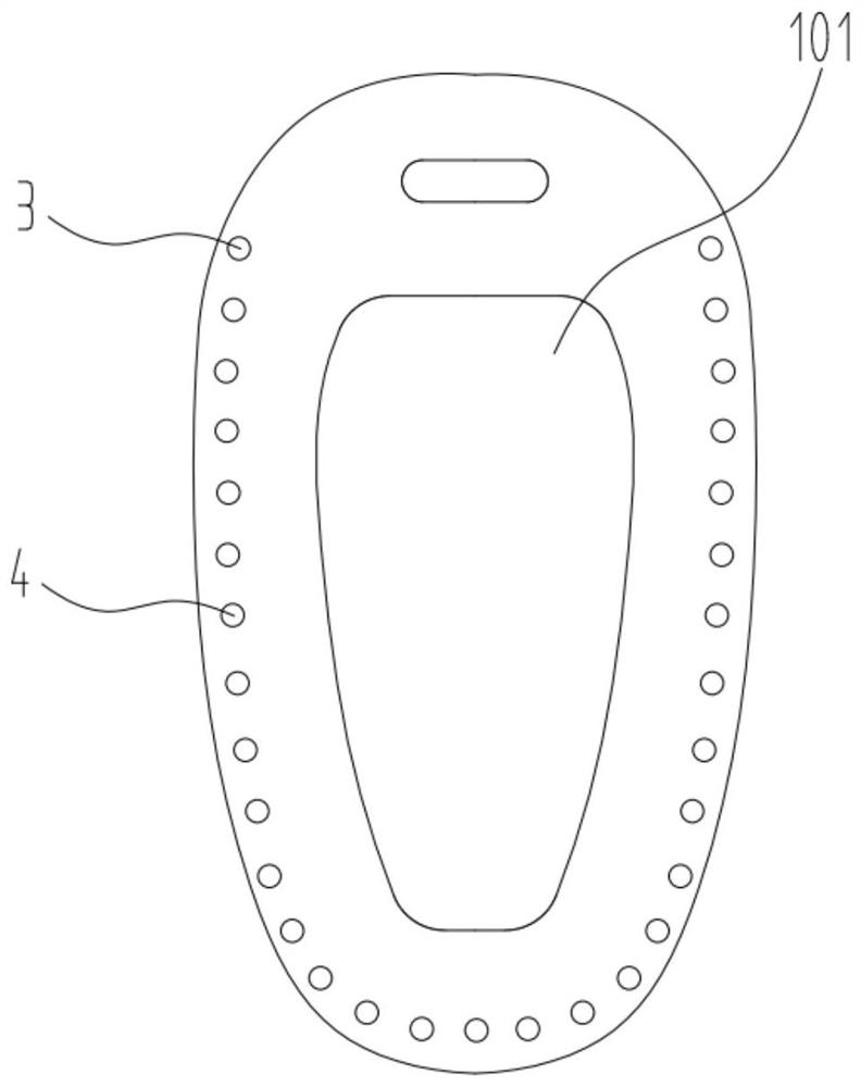 Manufacturing process of three-dimensional shaped automobile key case