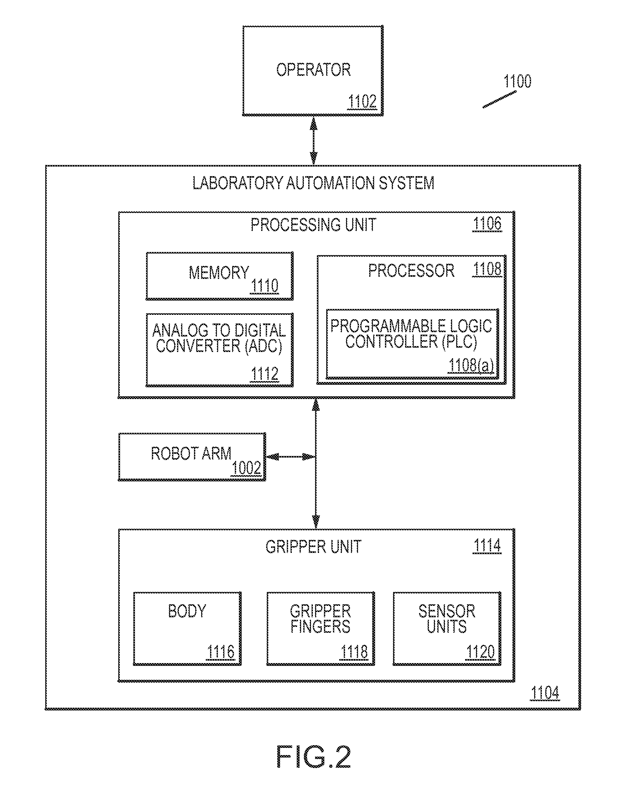 Sensing specimen gripper