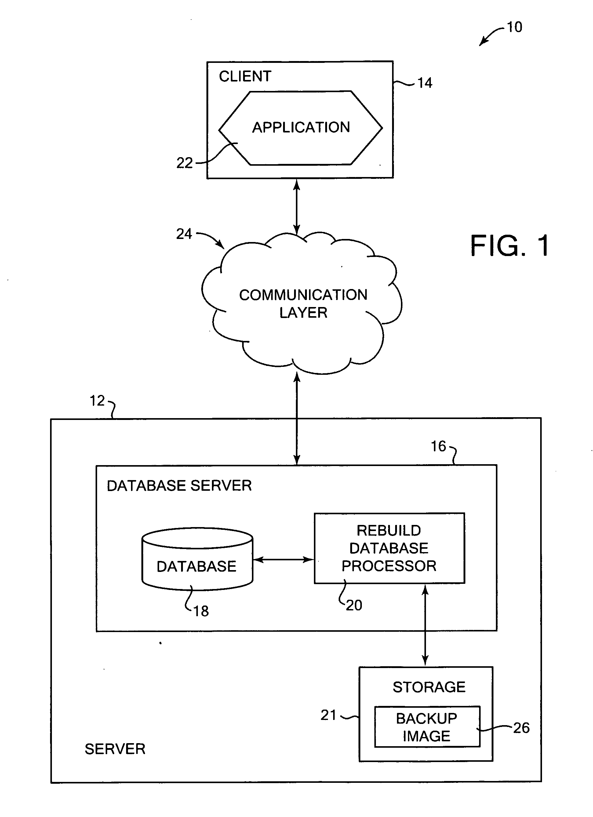 Method and system for building a database from backup data images