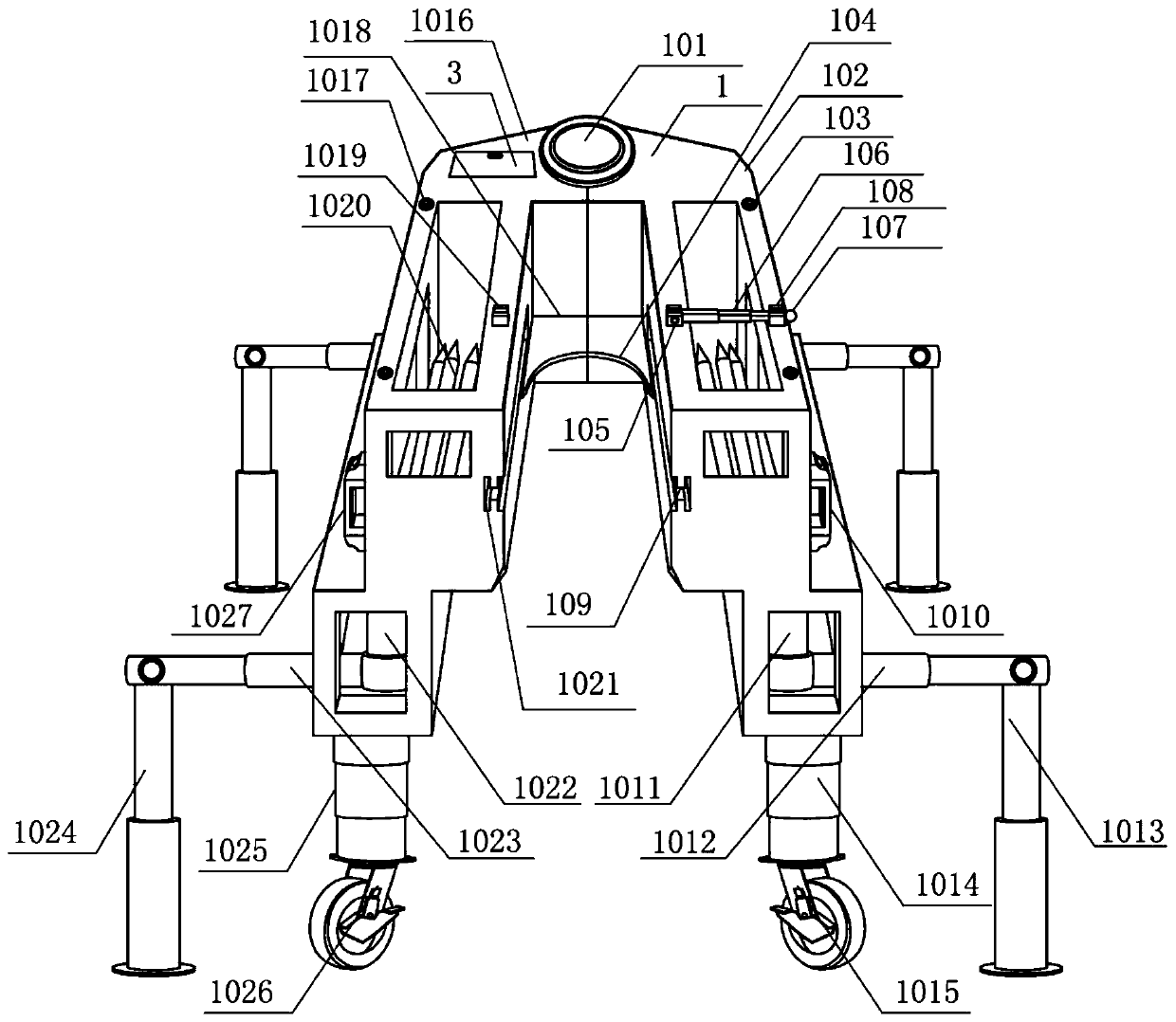 Forestry tree transplanting device