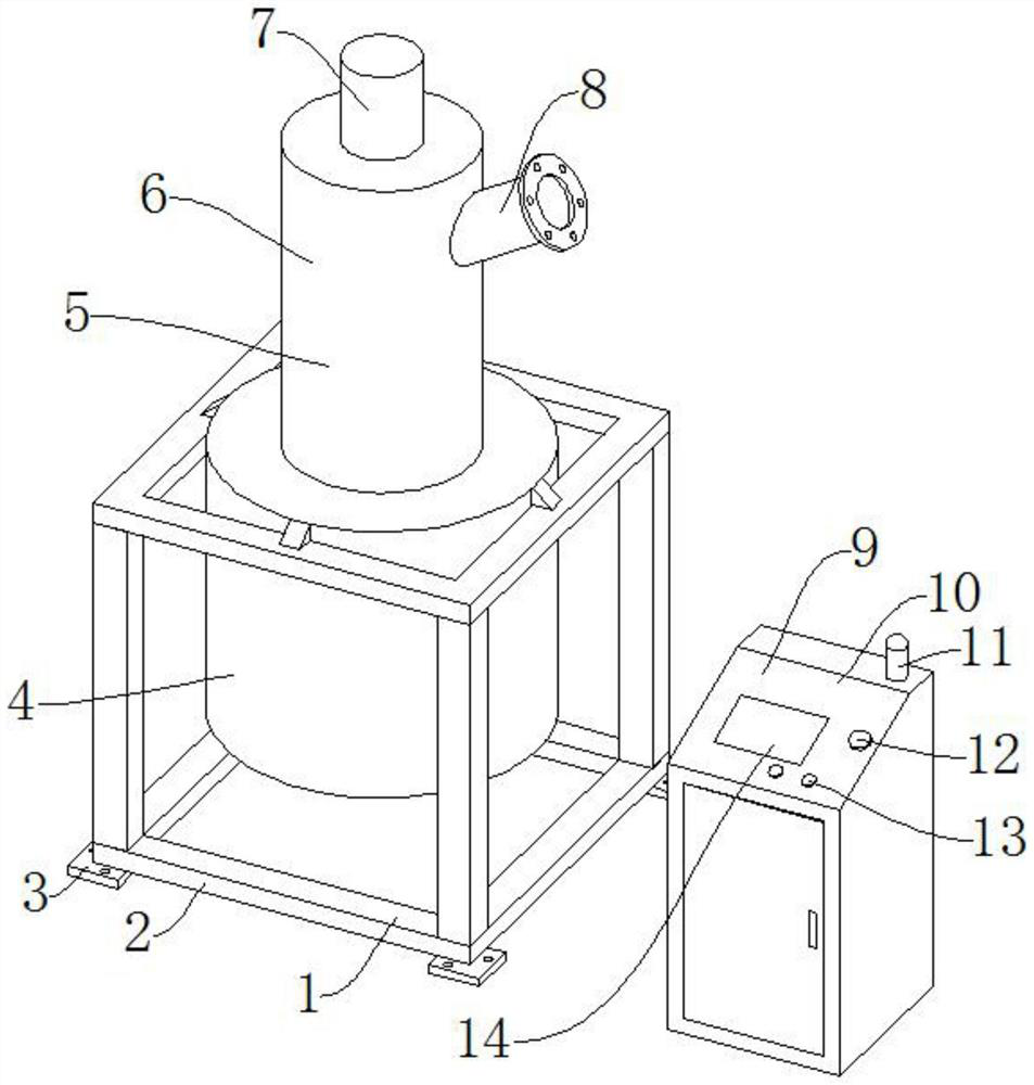 Spinning device for producing chemical fibers and using method of spinning device