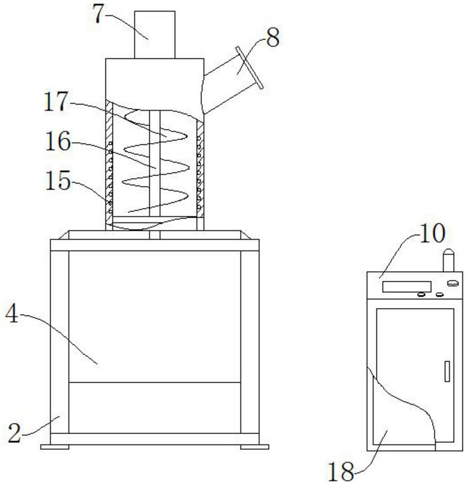 Spinning device for producing chemical fibers and using method of spinning device