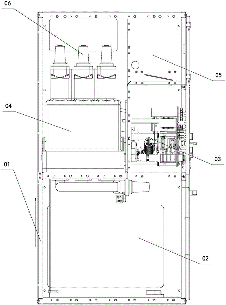 Inflatable compound insulated switch cabinet