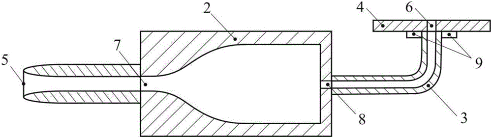 Weapon bay noise suppression device based on environment gas jet