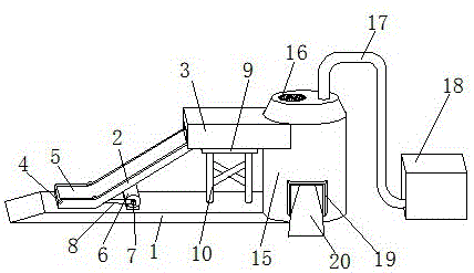 Environment-friendly recovering device for used foundry sand