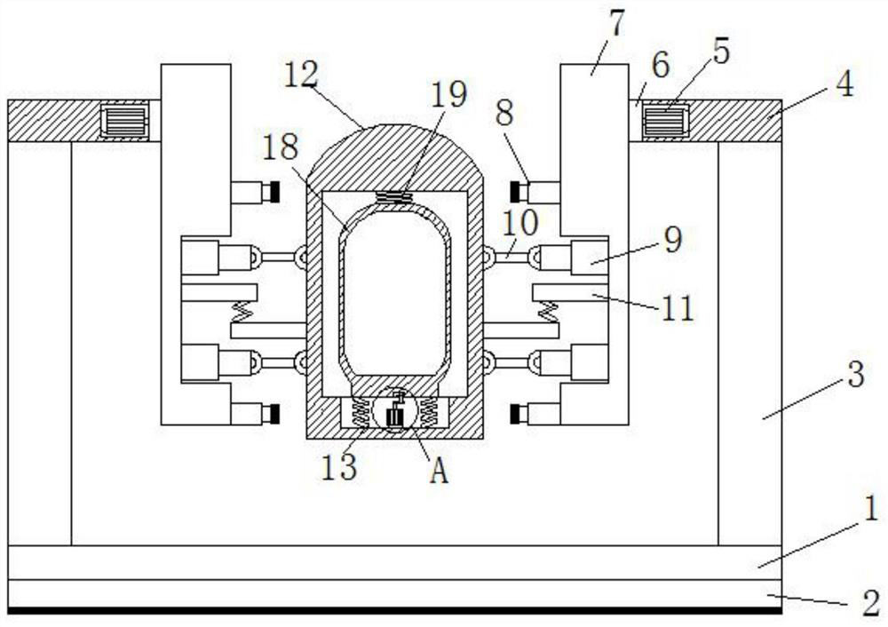 Fixing device for turnover equipment of VR glasses