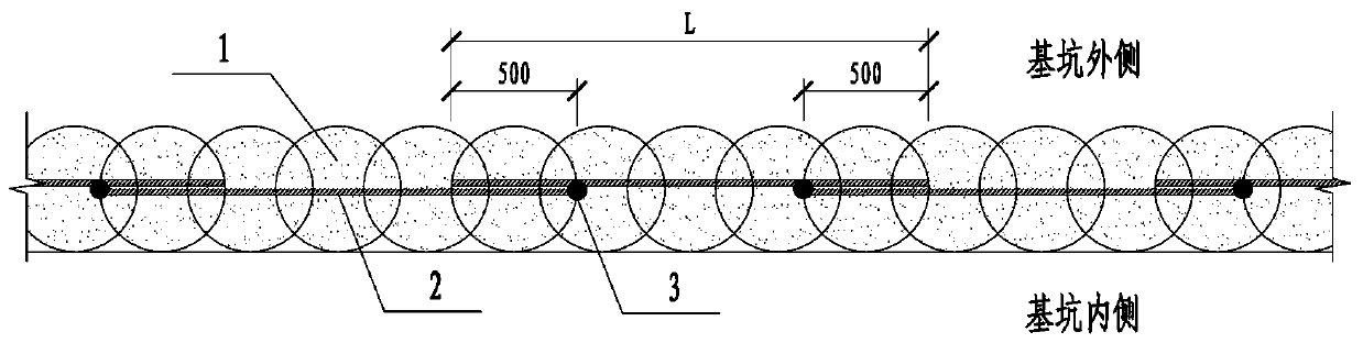 Construction method for inserting impermeable blankets in cement-soil continuous wall to form composite curtain and composite curtain prepared with construction method