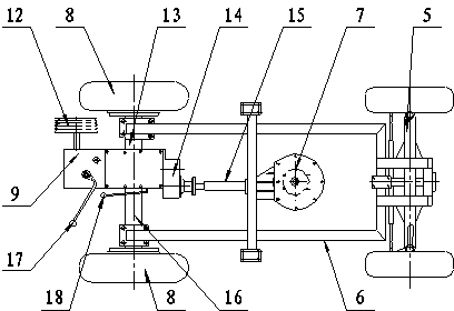 Small self-propelled total-mixed-ration fodder mixing machine