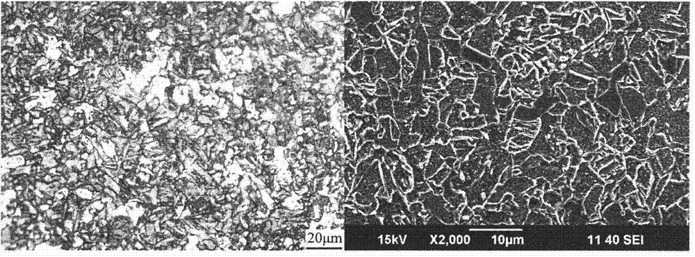 Obtaining method of large deformation pipe line steel double phase structure