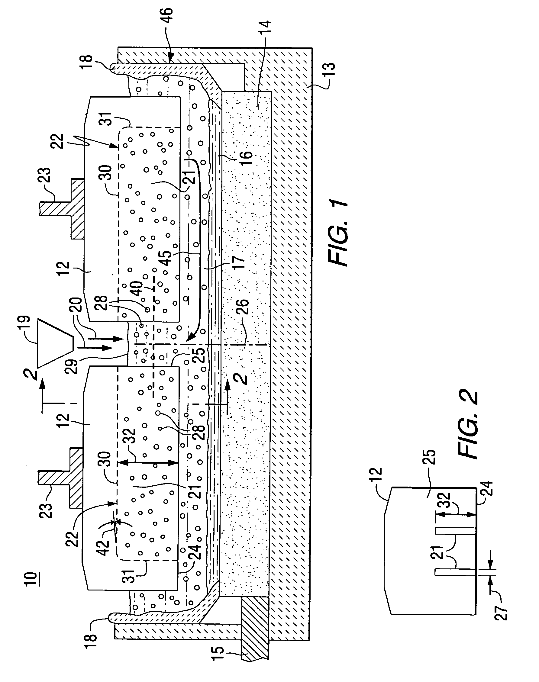 Closed end slotted carbon anodes for aluminum electrolysis cells