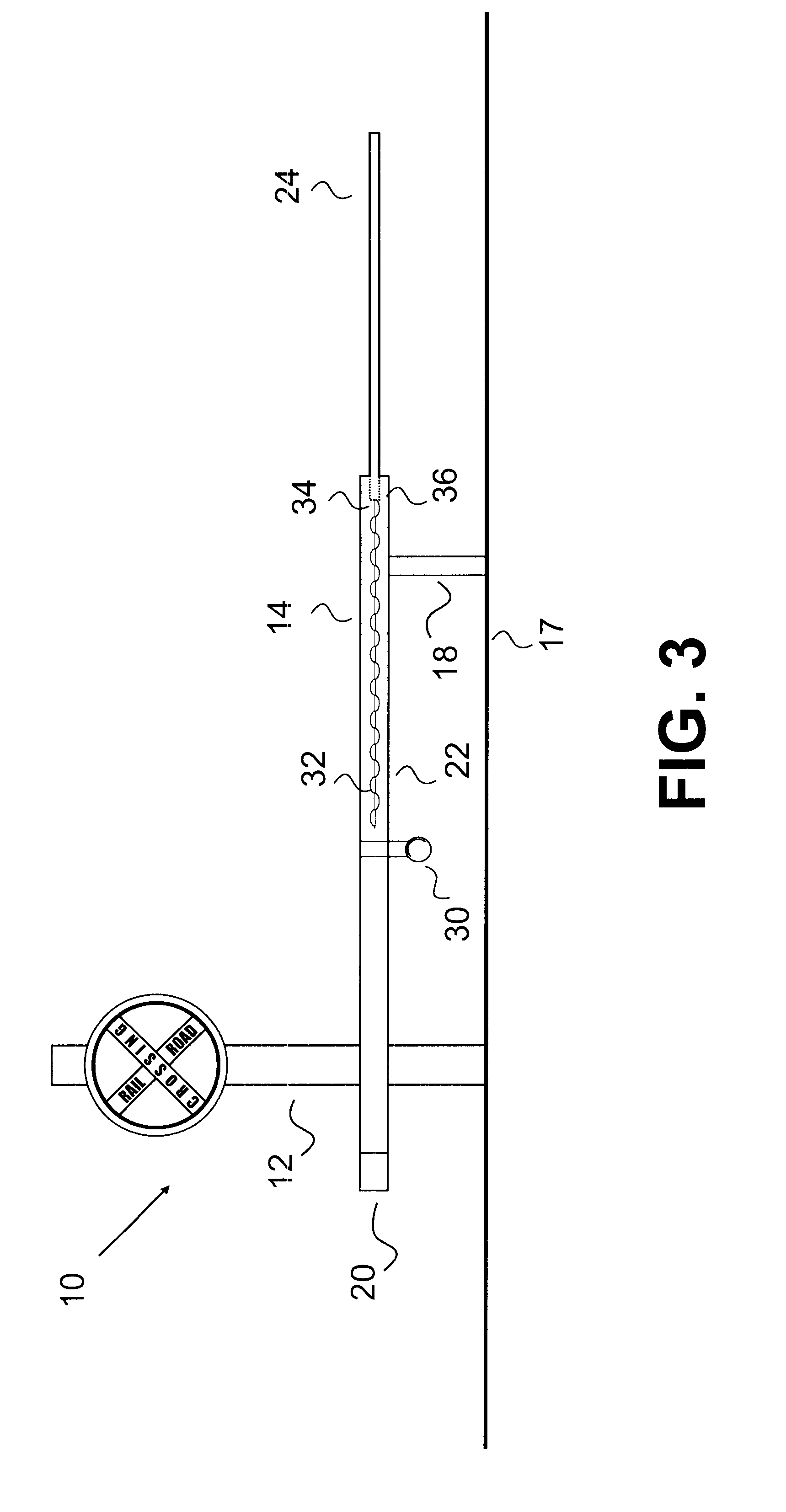 Railroad grade crossing assembly