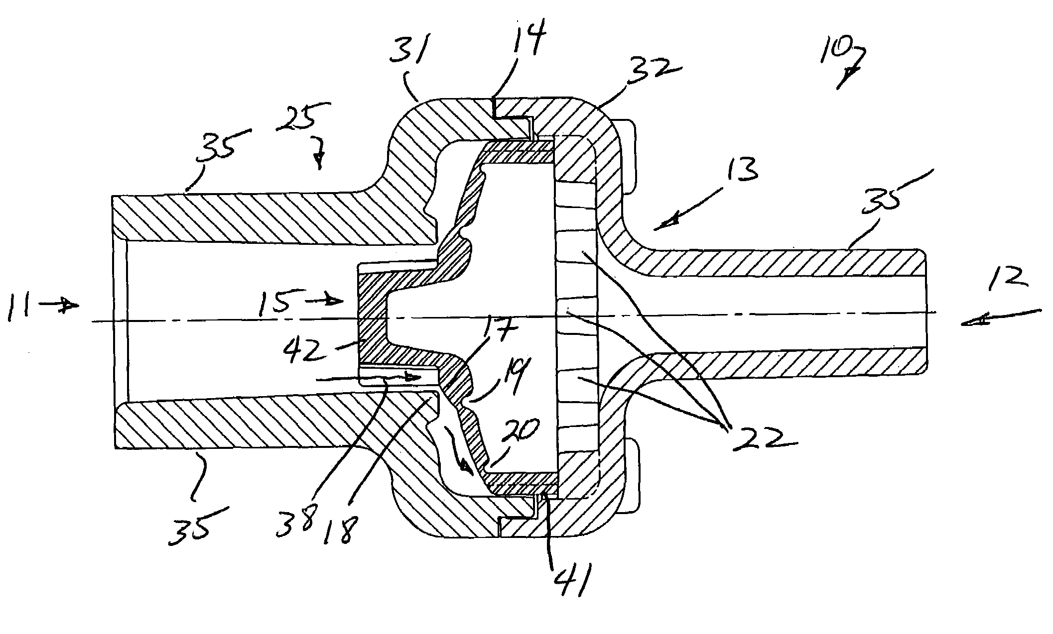 Dome check valve