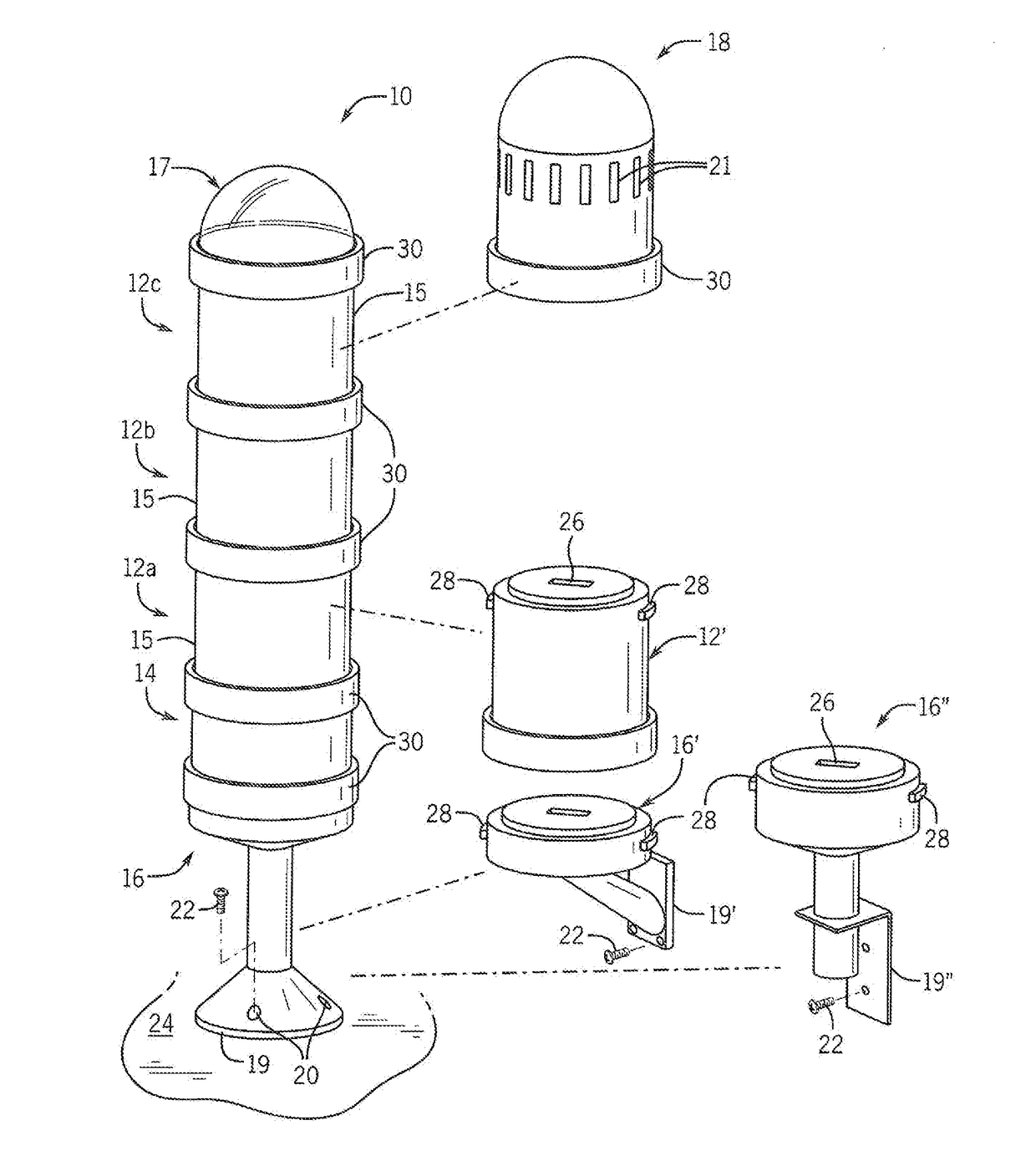 System and Method of Identifying a Module in a Stack Light