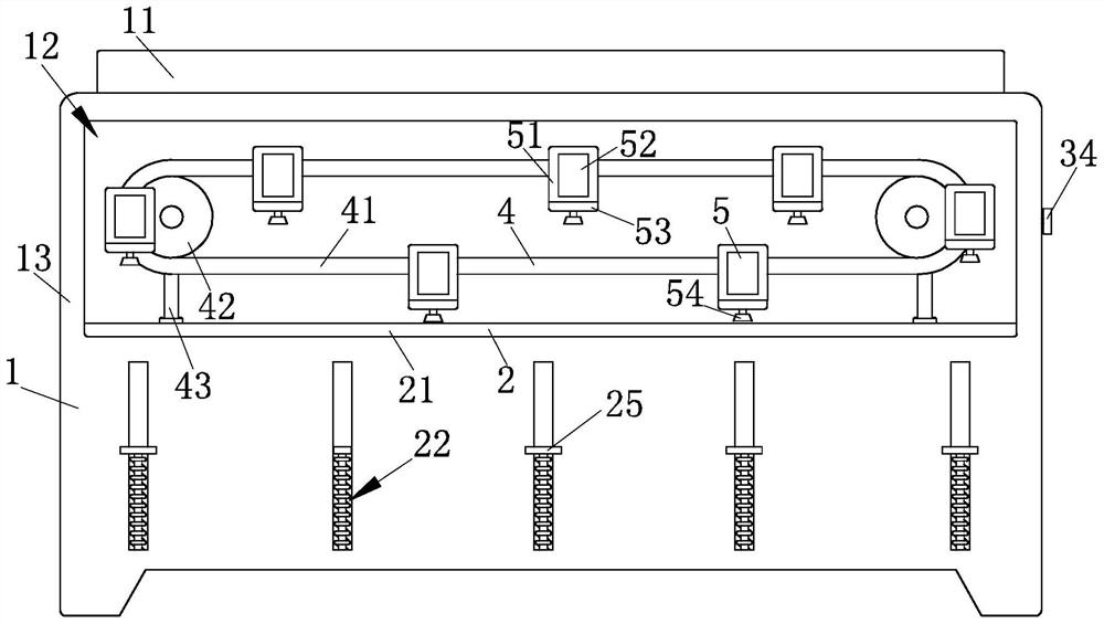 Circulating feeding device for assembly line machining