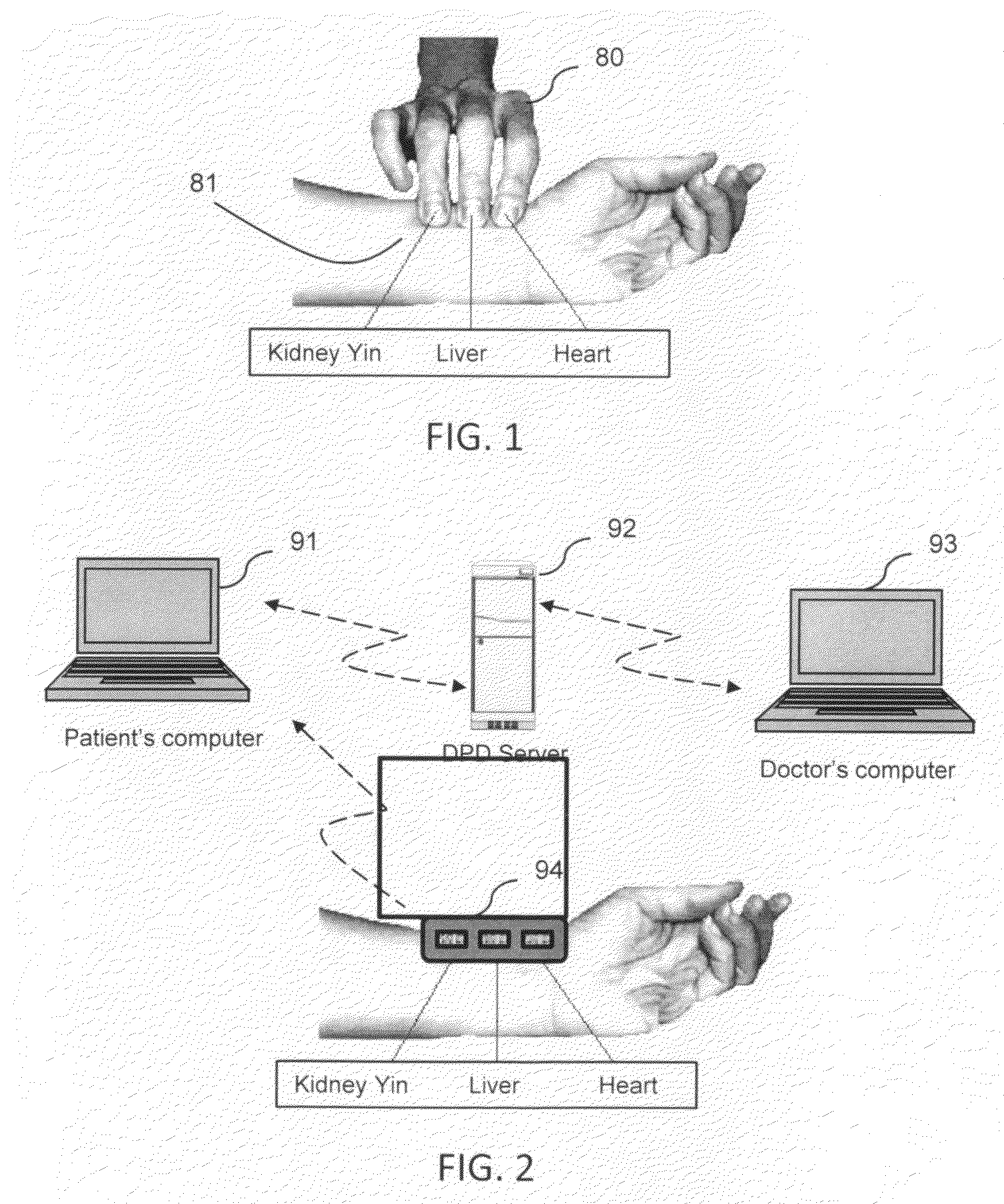 System and process for distant pulse diagnosis