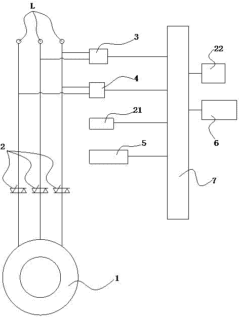 Three-phase asynchronous motor energy-saving device