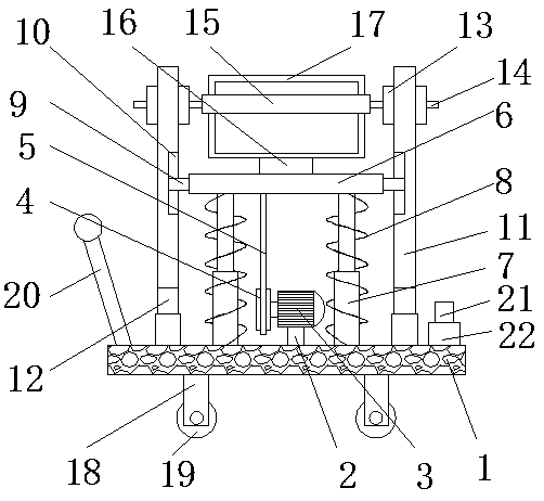 LED display screen with dust removal function