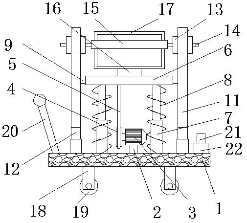 LED display screen with dust removal function