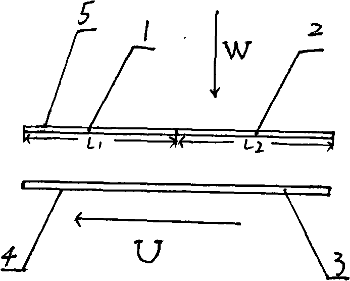 Thrust bearing applying interface sliding technology