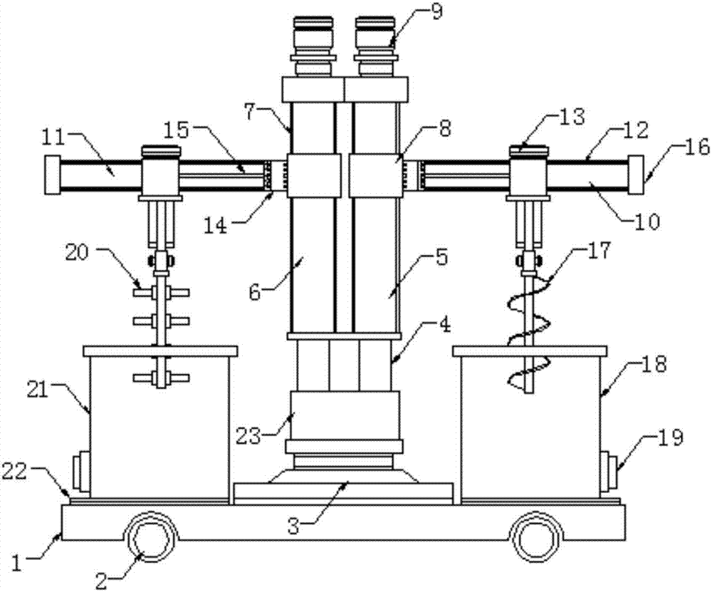 Stirring device with convenient-to replace stirring shaft