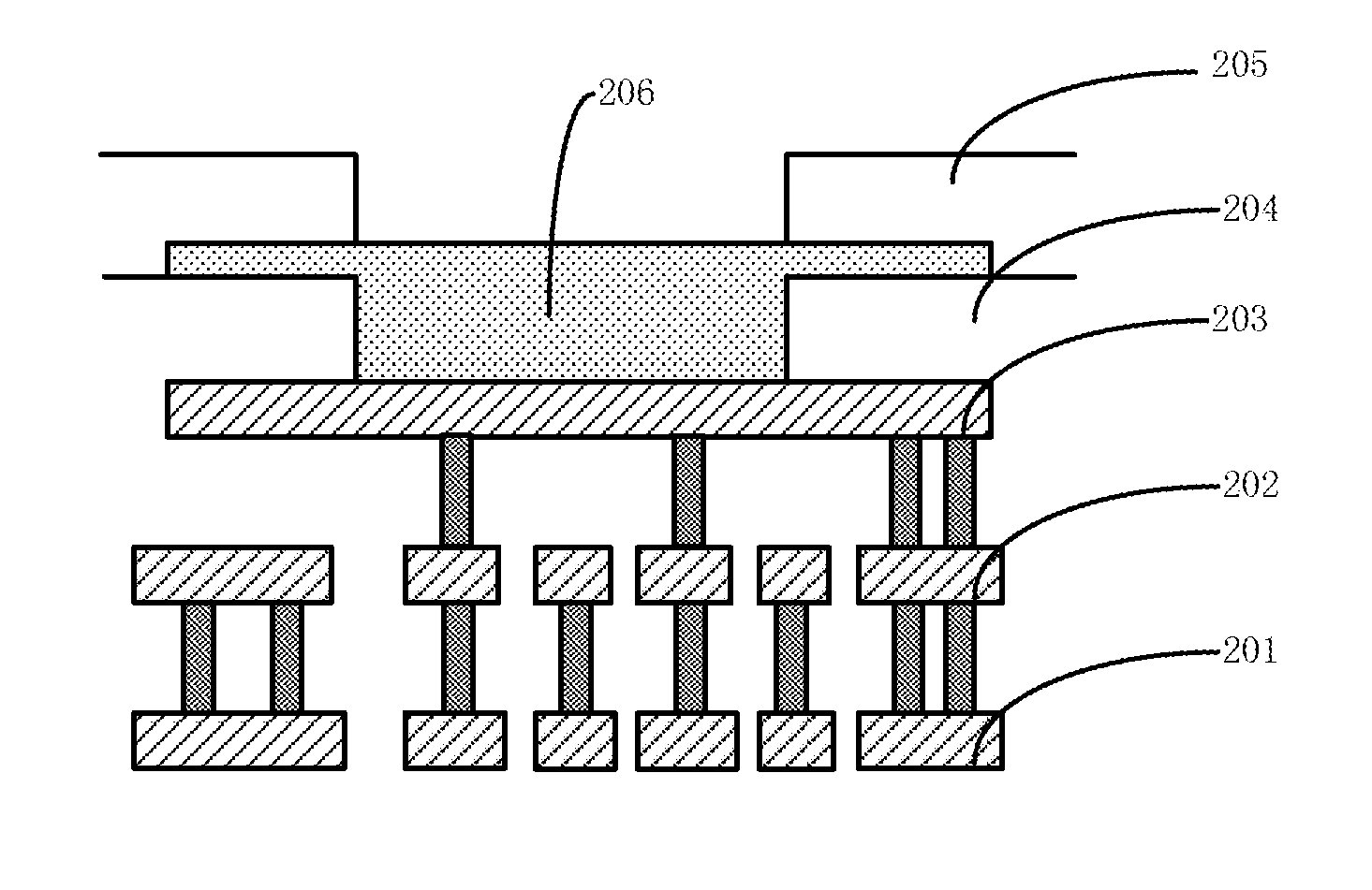 Pad structure for semiconductor device connection