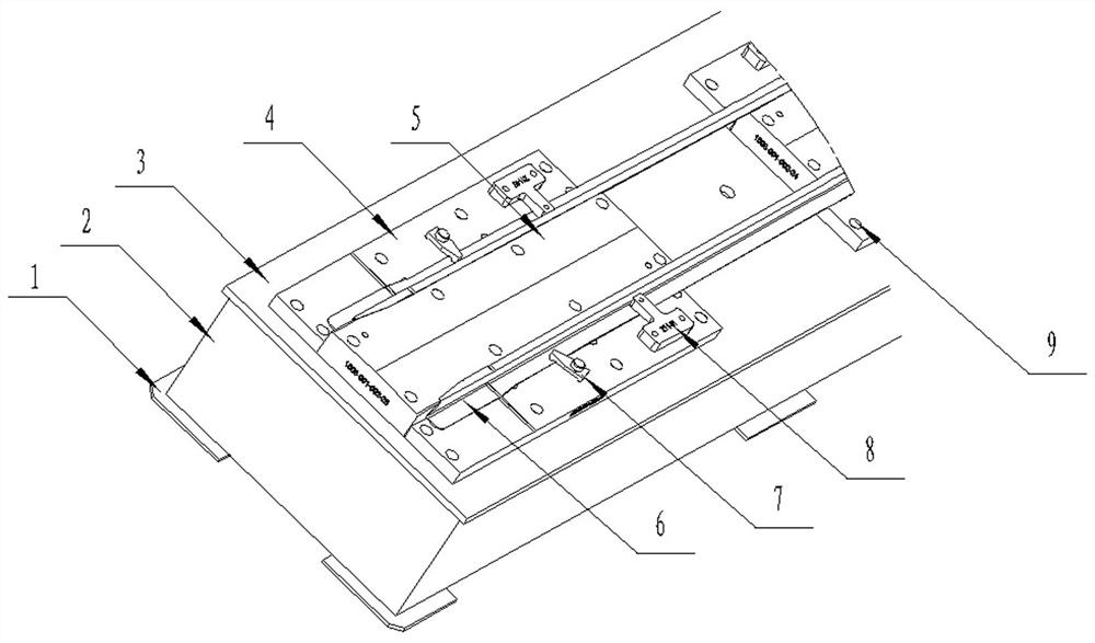 Method for knocking and inspecting molds of box-type module groups and applying z-shaped super-long profiles