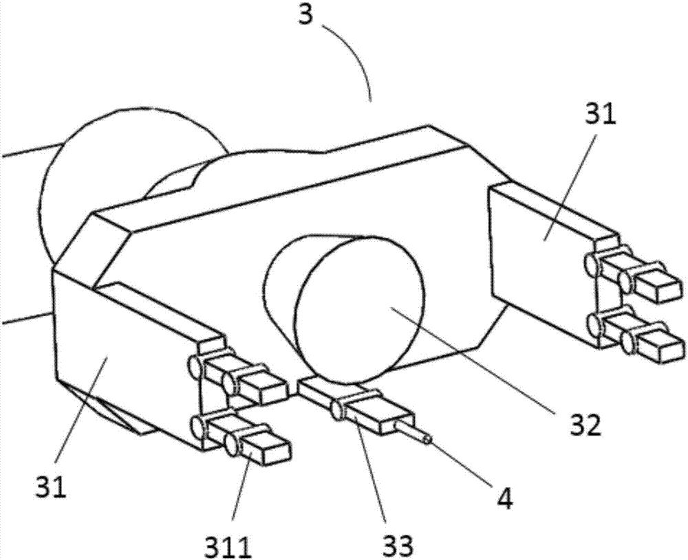 A mechanical arm with an air suction cup for installing springs and its working method