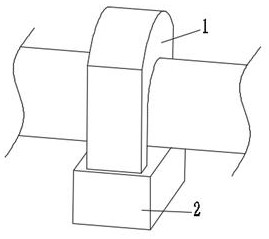 A fixed device for laying hidden floor heating pipes