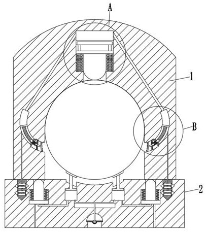 A fixed device for laying hidden floor heating pipes