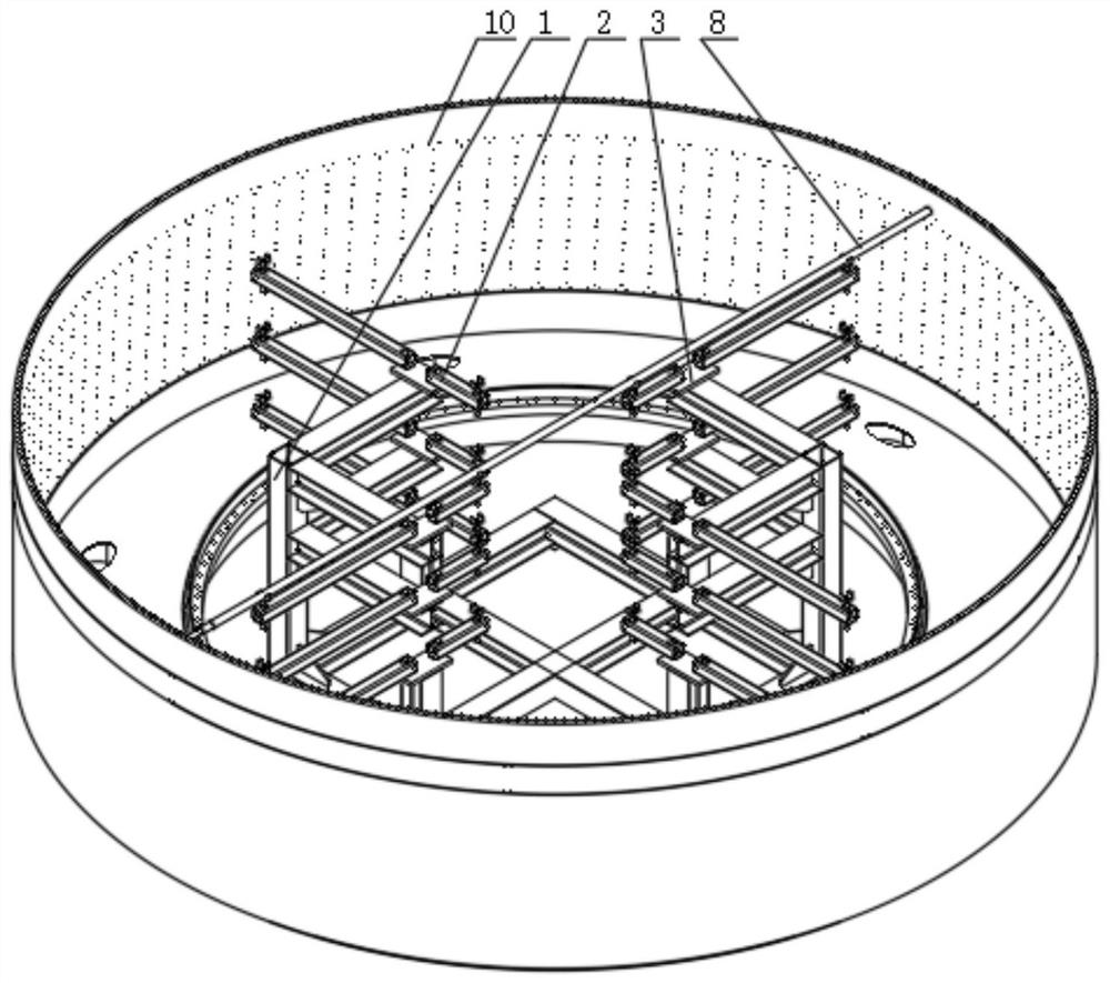 Rotor support measuring tool and measuring method