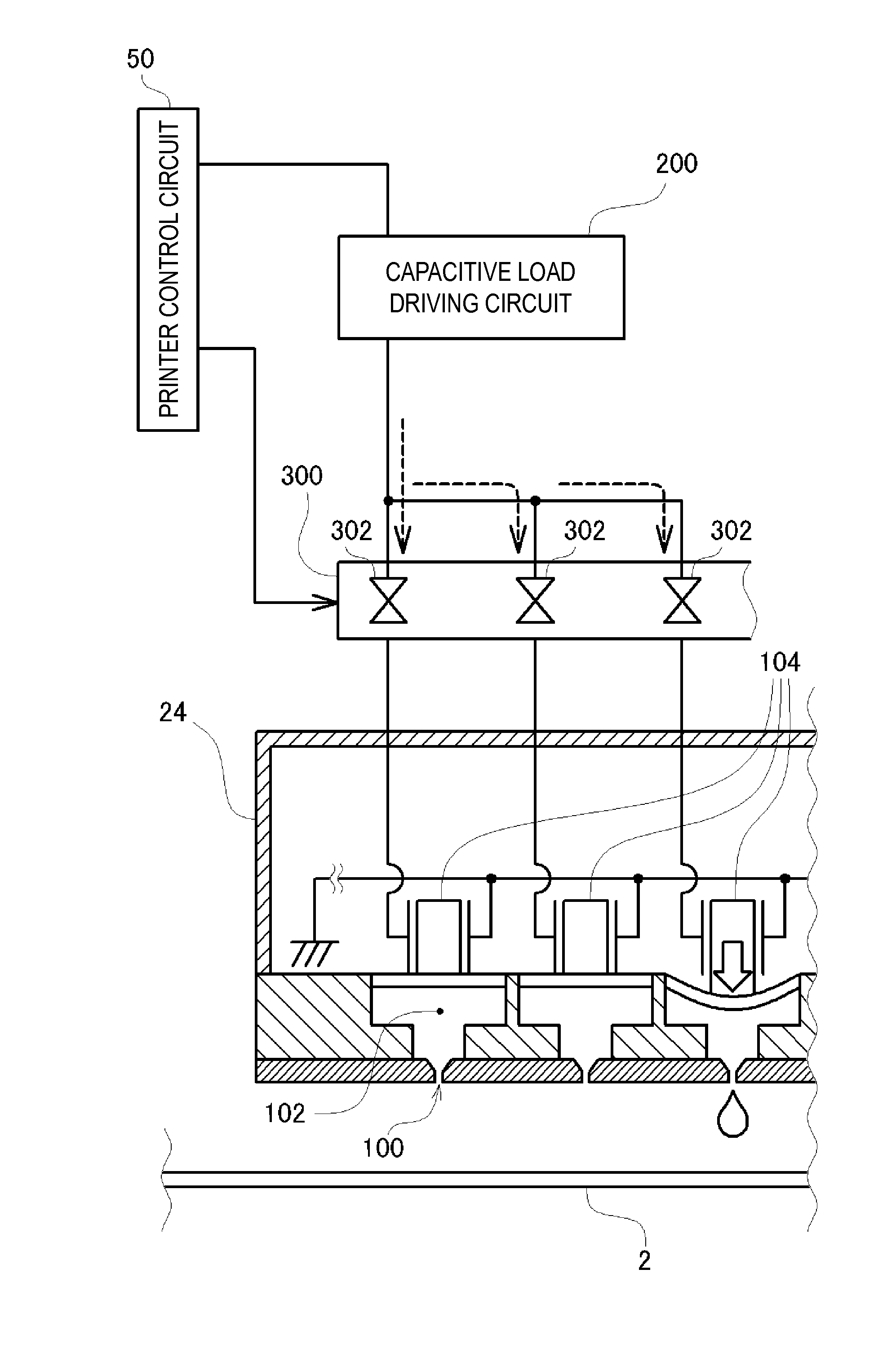 Capacitive load driving circuit, liquid ejecting apparatus, and medical apparatus