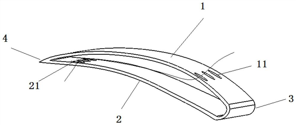 A centrifugal impeller and its hollow blades