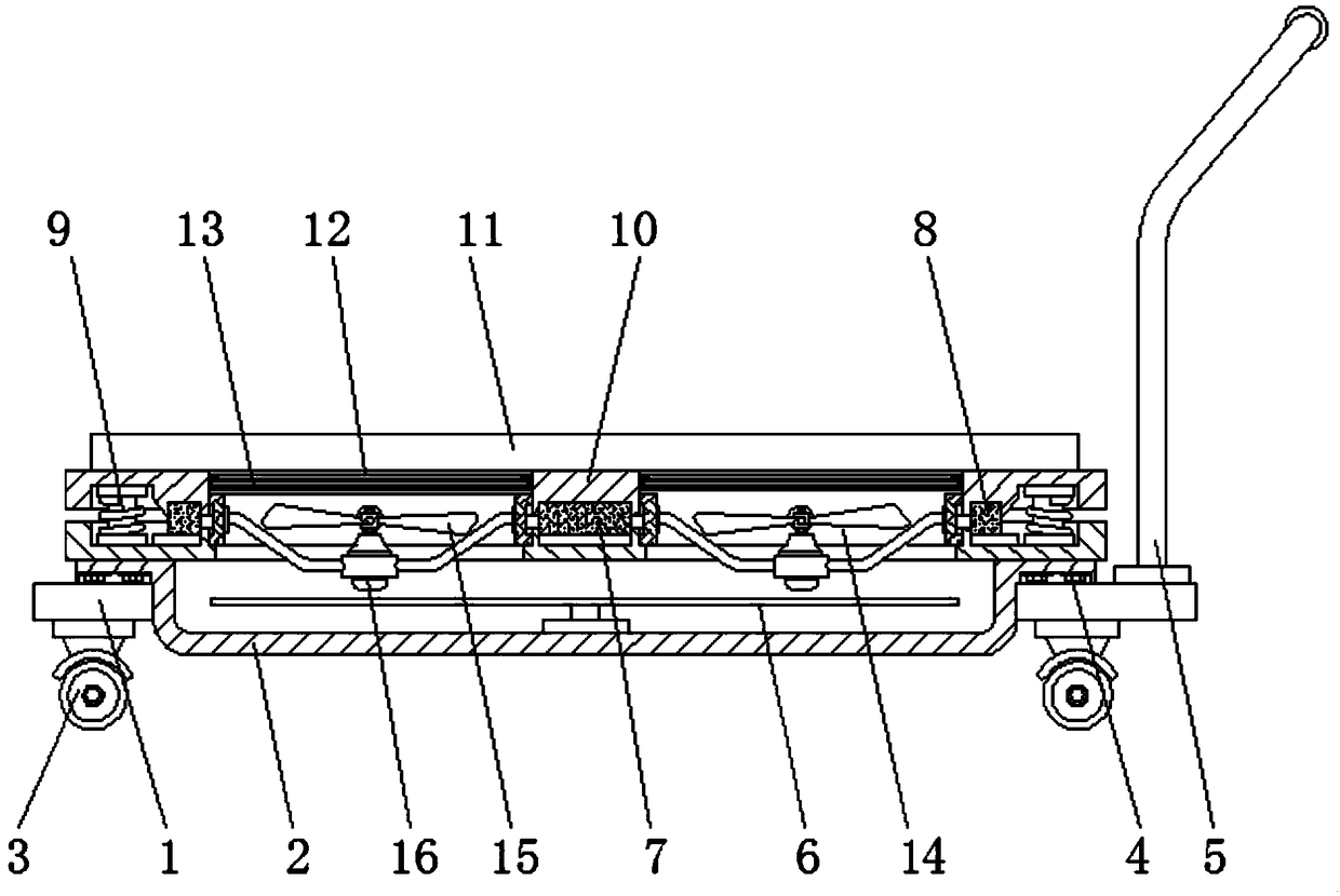 Wood transport device for with dust removing function