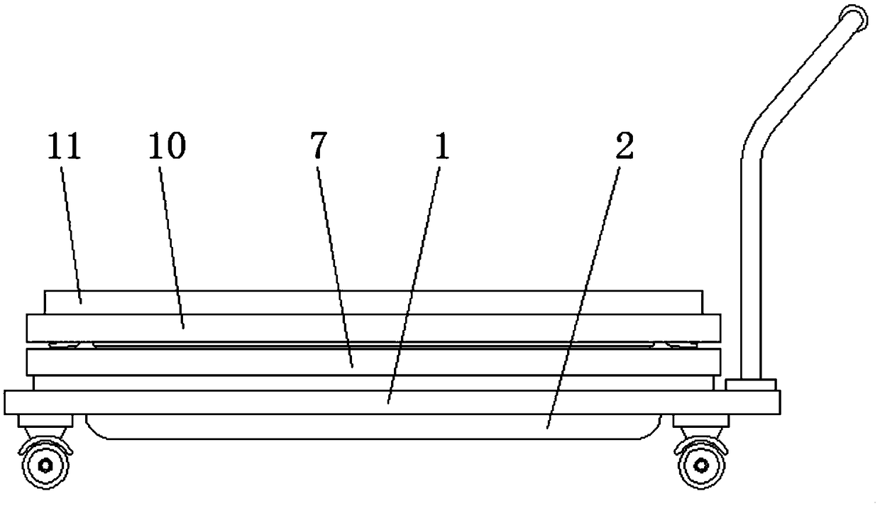 Wood transport device for with dust removing function