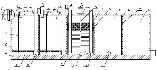 Treatment equipment for radioactive element-containing polluted wastewater