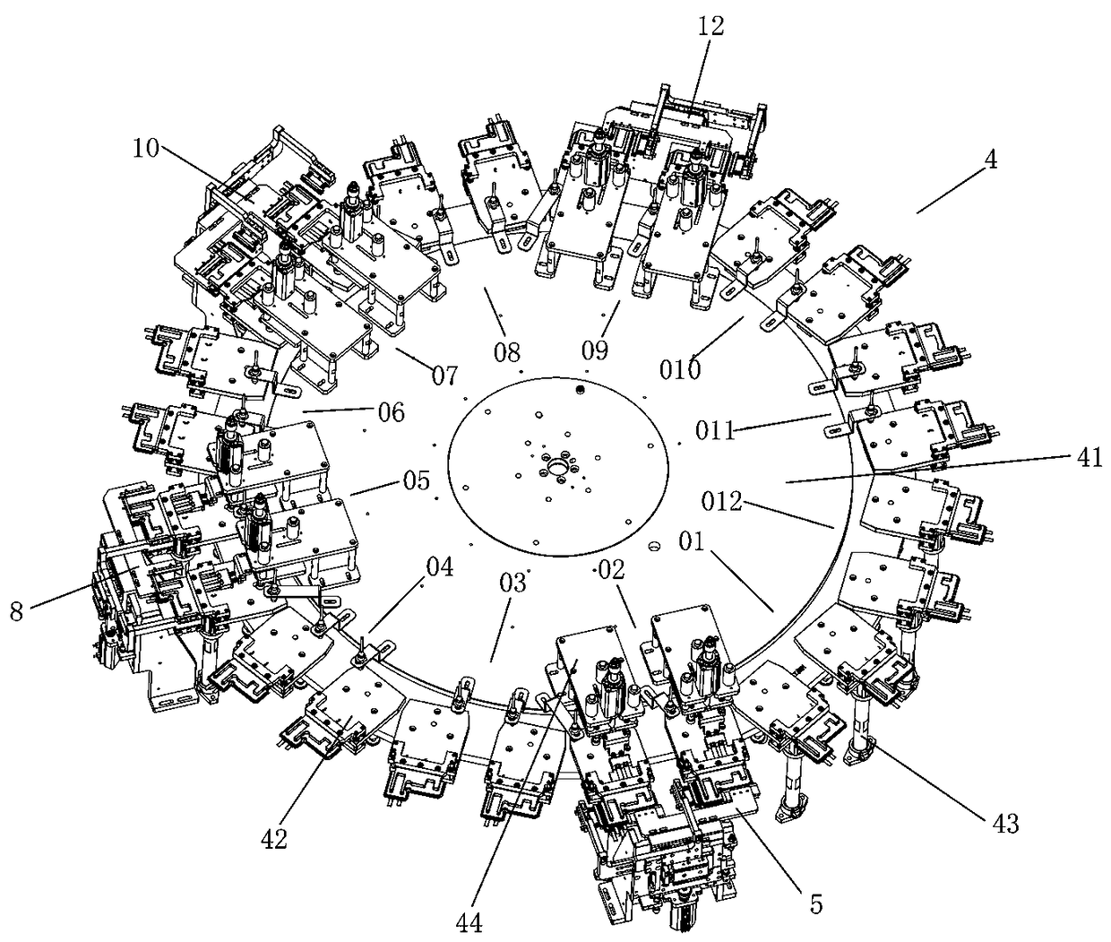 Automatic film cutting line for battery