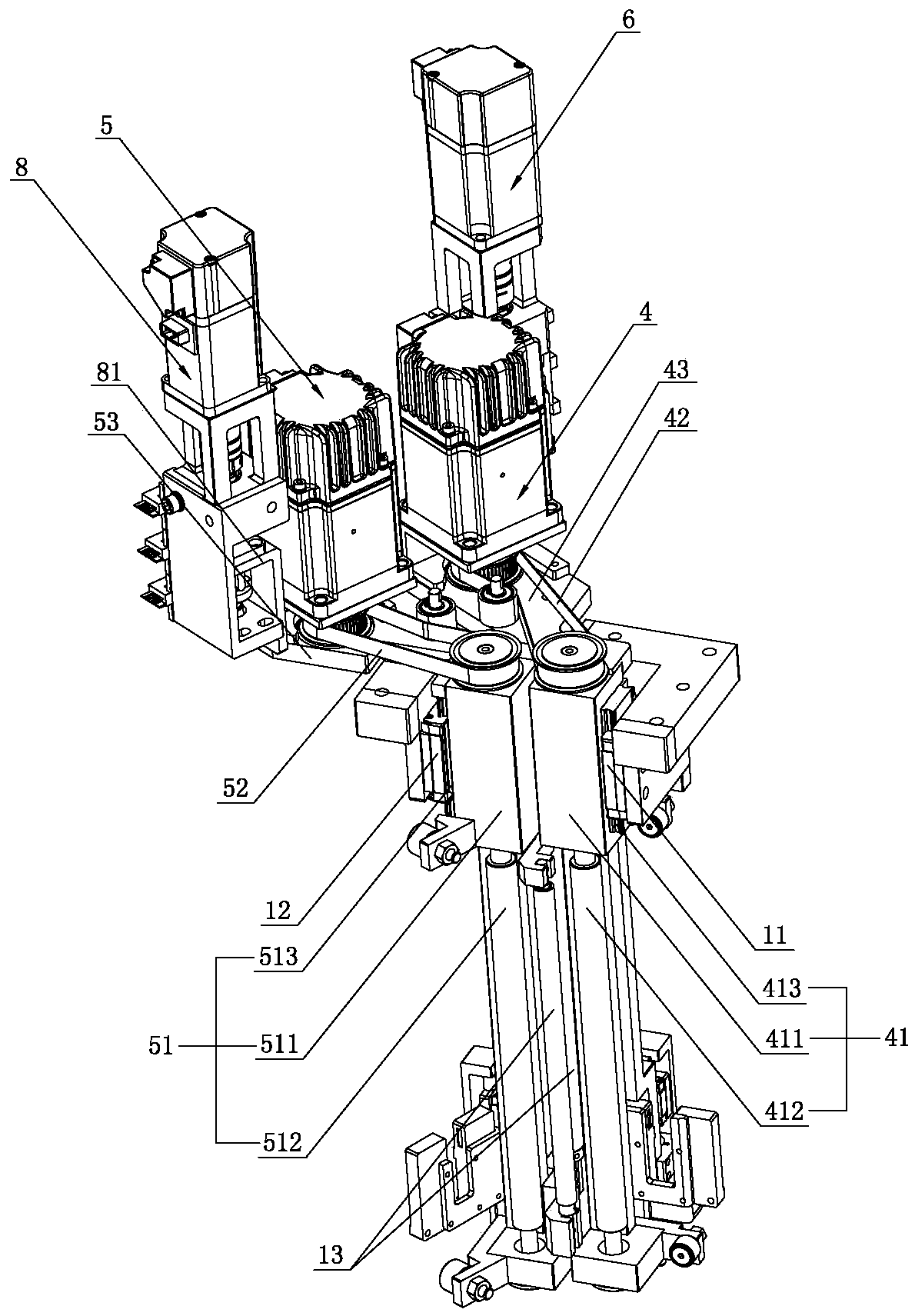 Full-automatic battery winding and deviation rectification equipment