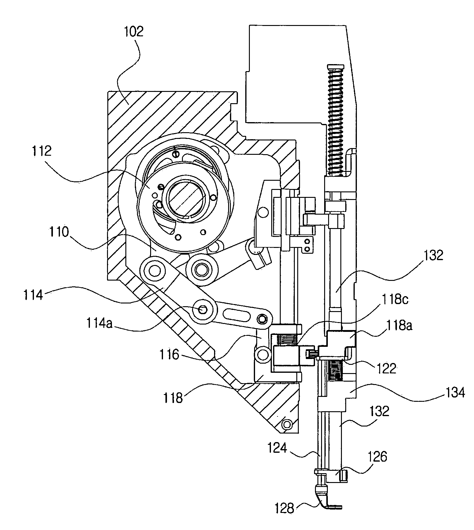 Clutch Structure for Presser Foot of Embroidery Sewing Machine