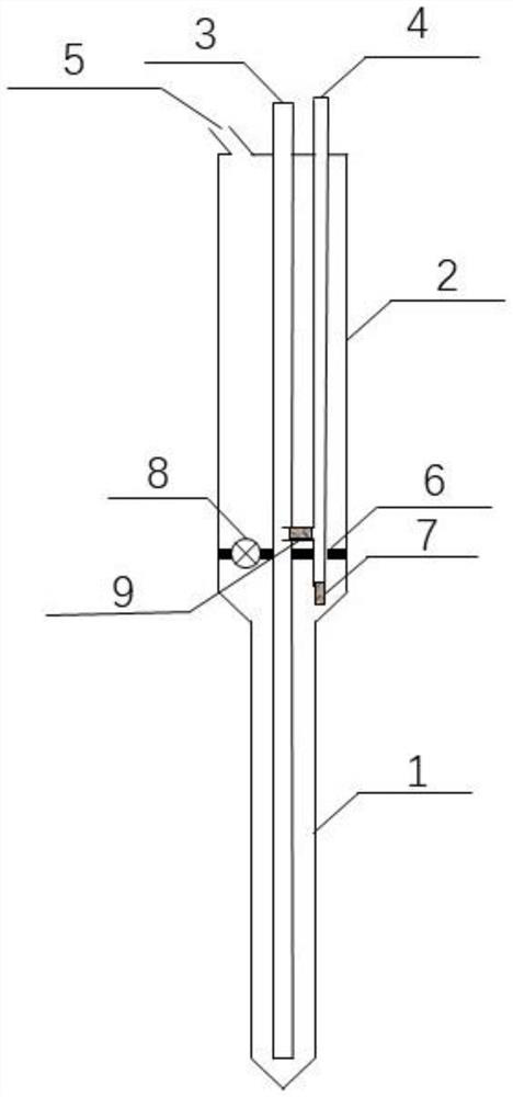 Local difference freezing pipe capable of controlling freezing section and applied to freezing construction