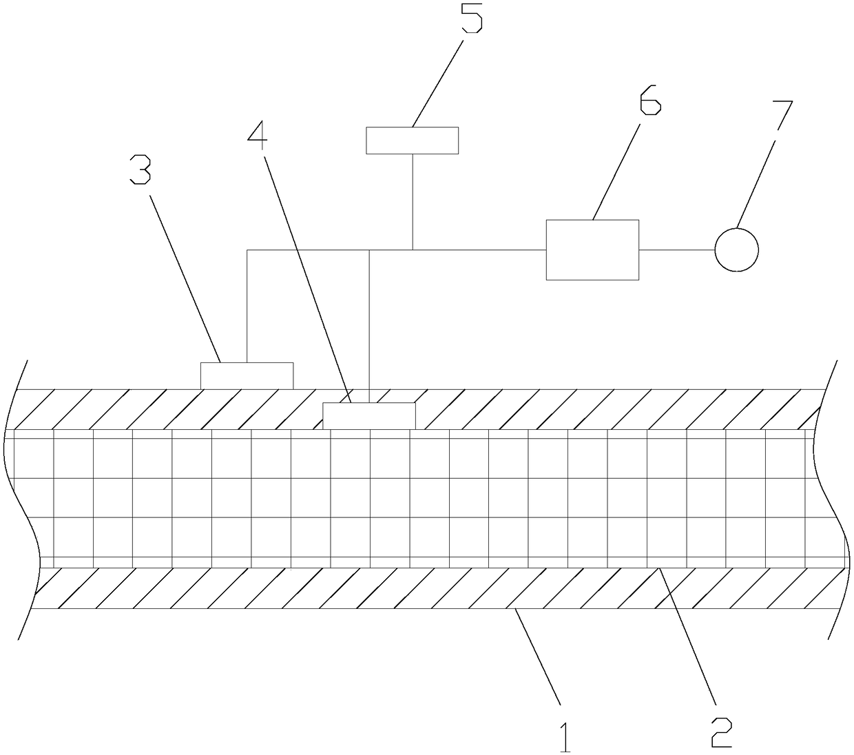 Cable load measurement device and measurement method