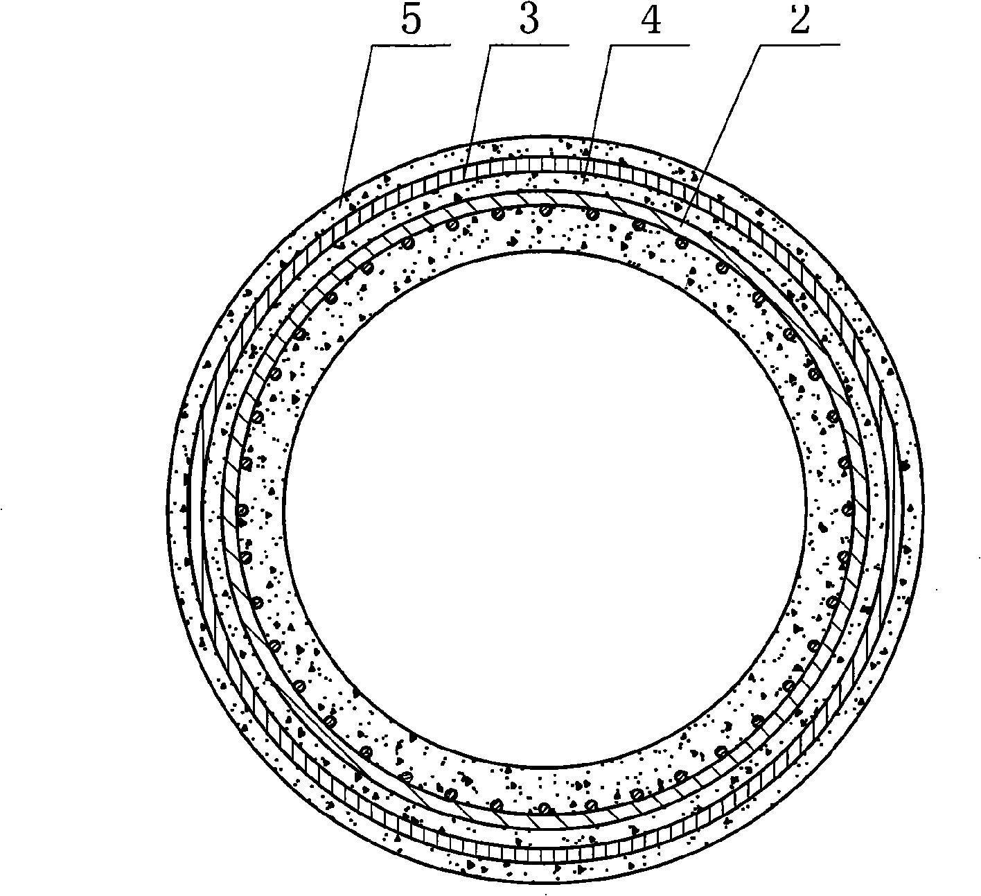 Steel faucet prestressed concrete ceiling coil