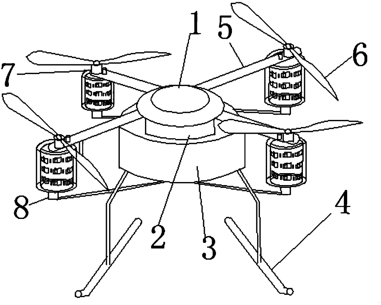 Atomizing spraying device of unmanned aerial vehicle