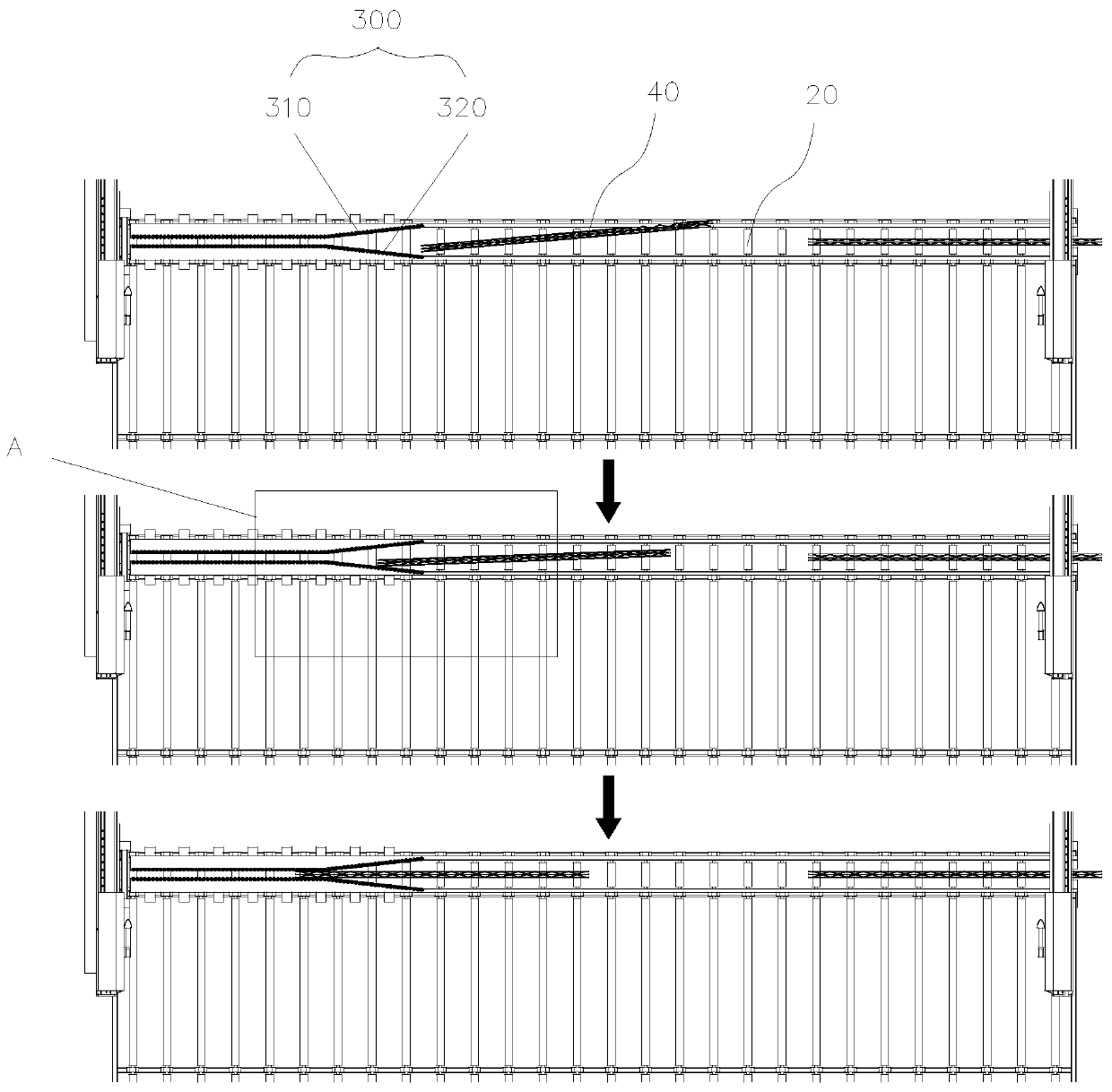 Special machine for automatically placing trusses and method for automatically placing trusses