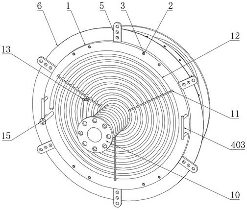 A fuel transfer heating device