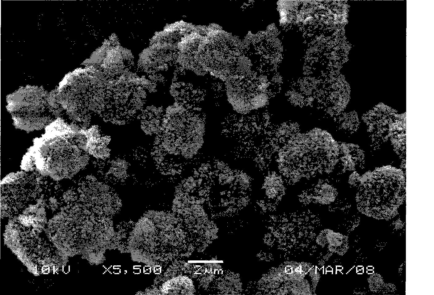 Method for preparing TiO2 hollow micro-sphere material